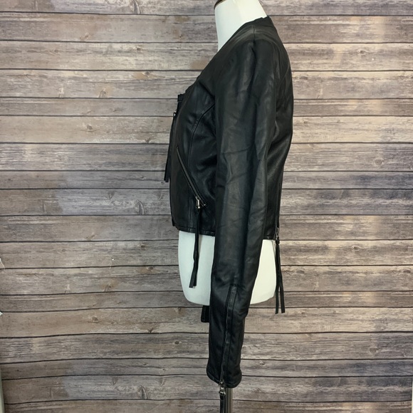 Linea Pelle The Looker Crop Leather Jacket - Picture 3 of 10